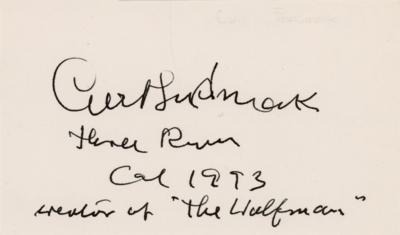 Lot #692 Curd Siodmak Signature - Image 1