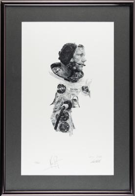 Lot #375 Neil Armstrong and Paul Calle Signed Lithograph - Image 3