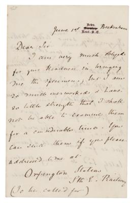 Lot #180 Charles Darwin Archive of (4) Signed Scientific Letters on Tailless Dogs and Carnivorous Plants - Image 9