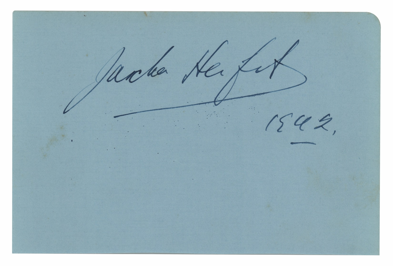 Lot #522 Jascha Heifetz Signature - Image 1