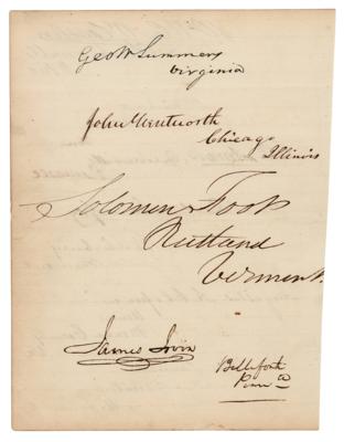 Lot #21 Andrew Johnson Signature - Image 2
