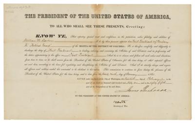 Lot #18 James Buchanan Document Signed as President - Image 1