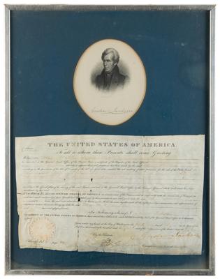 Lot #9 Andrew Jackson Document Signed as President