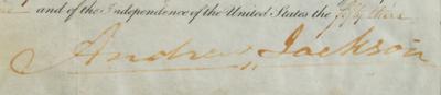 Lot #9 Andrew Jackson Document Signed as President - Image 3