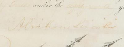 Lot #20 Abraham Lincoln Document Signed as President for Civil War Hospital Chaplain - Image 2