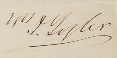 Lot #144 John Tyler Autograph Letter Signed as President - Image 3