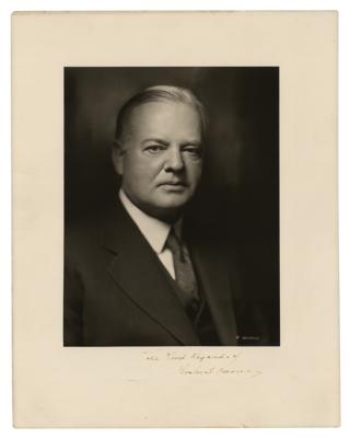 Lot #108 Herbert Hoover Signed Photograph - Image 1