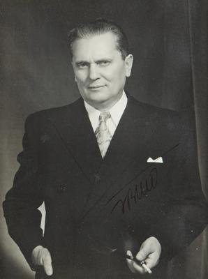 Lot #328 Josip Tito Signed Photograph - Image 1