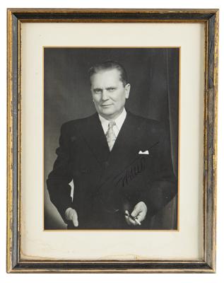 Lot #328 Josip Tito Signed Photograph - Image 2
