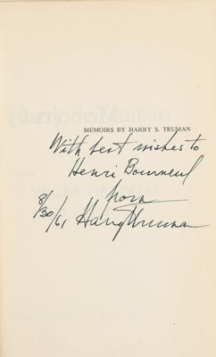 Lot #137 Harry S. Truman (2) Signed Books - Image 3
