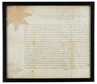 Lot #242 John Armstrong, Jr. and Charles Biddle Document Signed - Image 2