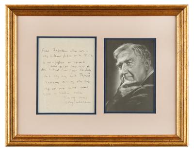 Lot #505 Ralph Vaughan Williams Autograph Letter Signed on Refugee Musicians in WWII - Image 1