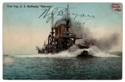 Lot #248 William Jennings Bryan Signed Postcard - Image 1