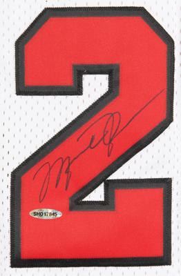 Lot #717 Michael Jordan Signed Basketball Jersey - Image 2