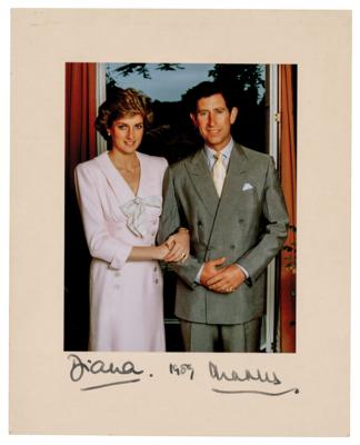 Lot #162 Princess Diana and King Charles III Signed Photograph (1989) - Image 1