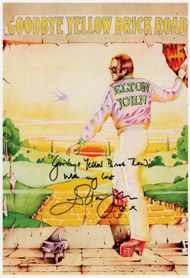 Lot #550 Elton John Signed Photograph
