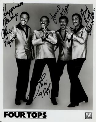 Lot #545 Four Tops Signed Photograph - Image 1