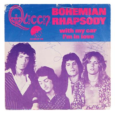 Lot #515 Queen Signed 45 RPM Single Record for 'Bohemian Rhapsody' - Image 1
