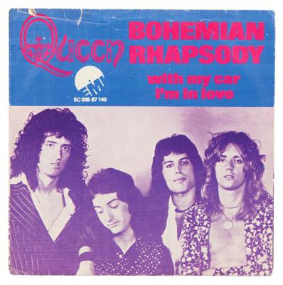Lot #515 Queen Signed 45 RPM Single Record for 'Bohemian Rhapsody' - Image 2