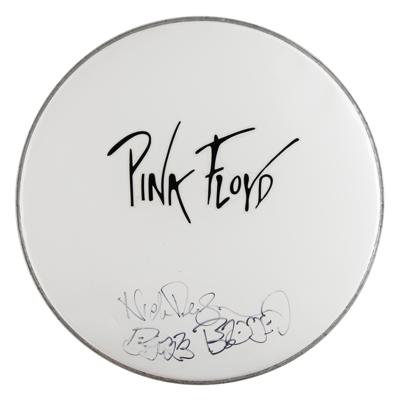 Lot #554 Pink Floyd: Nick Mason Signed Drum Head - Image 1