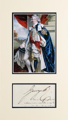 Lot #285 King George IV Signature