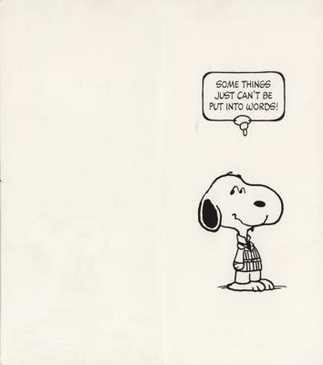 Lot #460 Charles Schulz Signed Greeting Card - Image 2