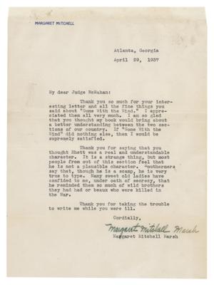 Lot #470 Margaret Mitchell Typed Letter Signed on