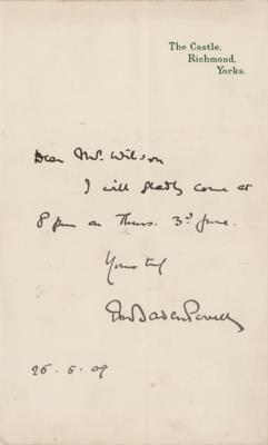 Lot #337 Robert Baden-Powell Autograph Letter