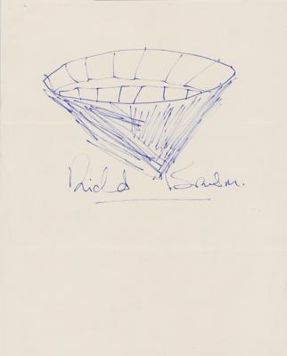 Lot #247 Richard Branson Signed Sketch - Image 1