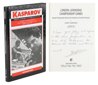 Lot #736 Garry Kasparov Signed Book