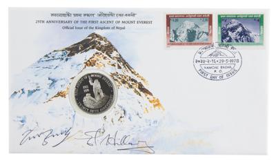 Lot #273 Edmund Hillary and Tenzing Norgay Signed Commemorative Cover - Image 1