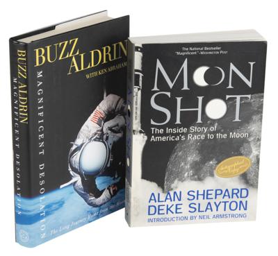 Lot #411 Alan Shepard and Buzz Aldrin (2) Signed