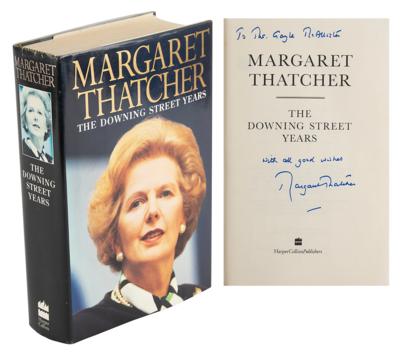 Lot #324 Margaret Thatcher Signed Book