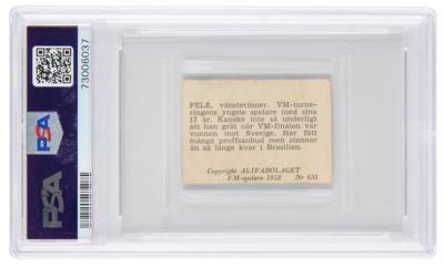 Lot #718 1958 Alifabolaget #635 Pele Rookie Card - PSA GOOD 2 - Image 2