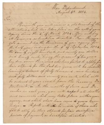 Lot #252 John C. Calhoun Autograph Letter Signed