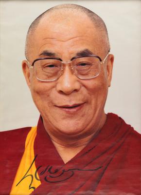Lot #260 Dalai Lama Signed Poster