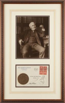 Lot #185 Thomas Edison Signed First Day Cover for Electric Light Jubilee - Image 1