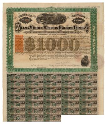 Lot #332 Nathan Bedford Forrest Twice-Signed