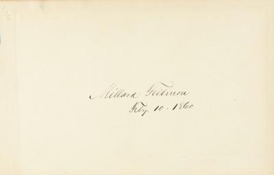 Lot #88 Millard Fillmore Signed Book - Image 2
