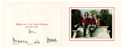 Lot #163 Princess Diana and King Charles III Signed Christmas Card - Image 1