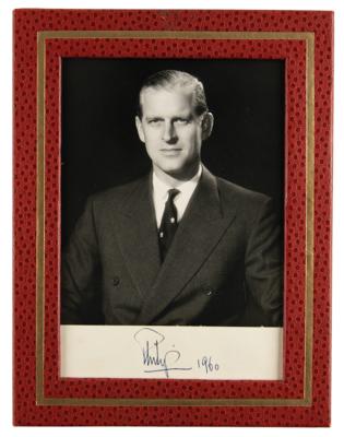 Lot #305 Prince Philip Signed Photograph