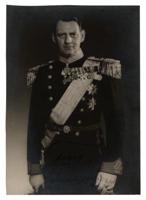Lot #282 King Frederick IX of Denmark Signed