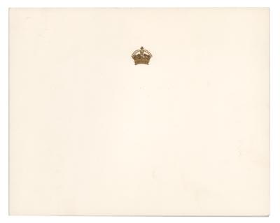 Lot #267 Elizabeth, Queen Mother Signed Christmas Card - Image 2