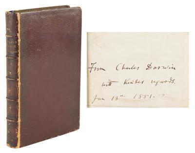 Lot #179 Charles Darwin Autograph Letter Signed and Signature in Book - Image 1
