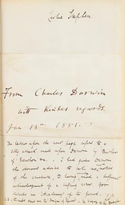 Lot #179 Charles Darwin Autograph Letter Signed and Signature in Book - Image 2