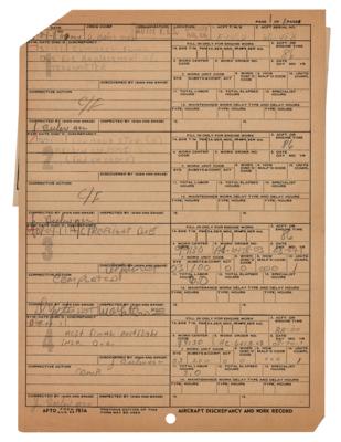 Lot #408 Wally Schirra Document Signed - Image 2