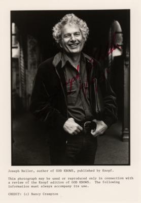 Lot #488 Joseph Heller Signed Photograph - Image 1