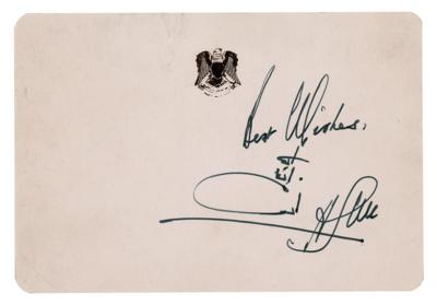 Lot #317 Anwar Sadat Signature