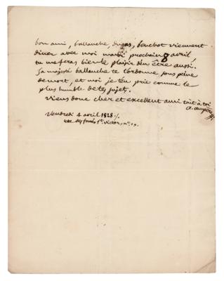 Lot #175 Andre-Marie Ampere Autograph Letter Signed - Image 1