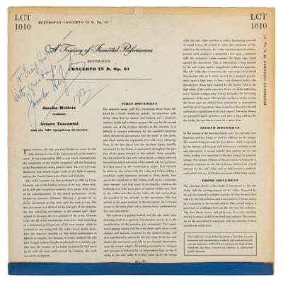 Lot #521 Jascha Heifetz Signed Album - Image 1